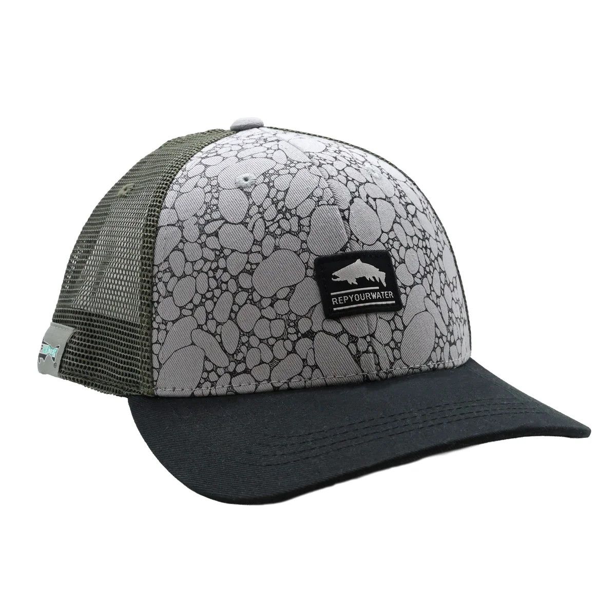 Rep Your Water Hat River Rock Badge standard fit