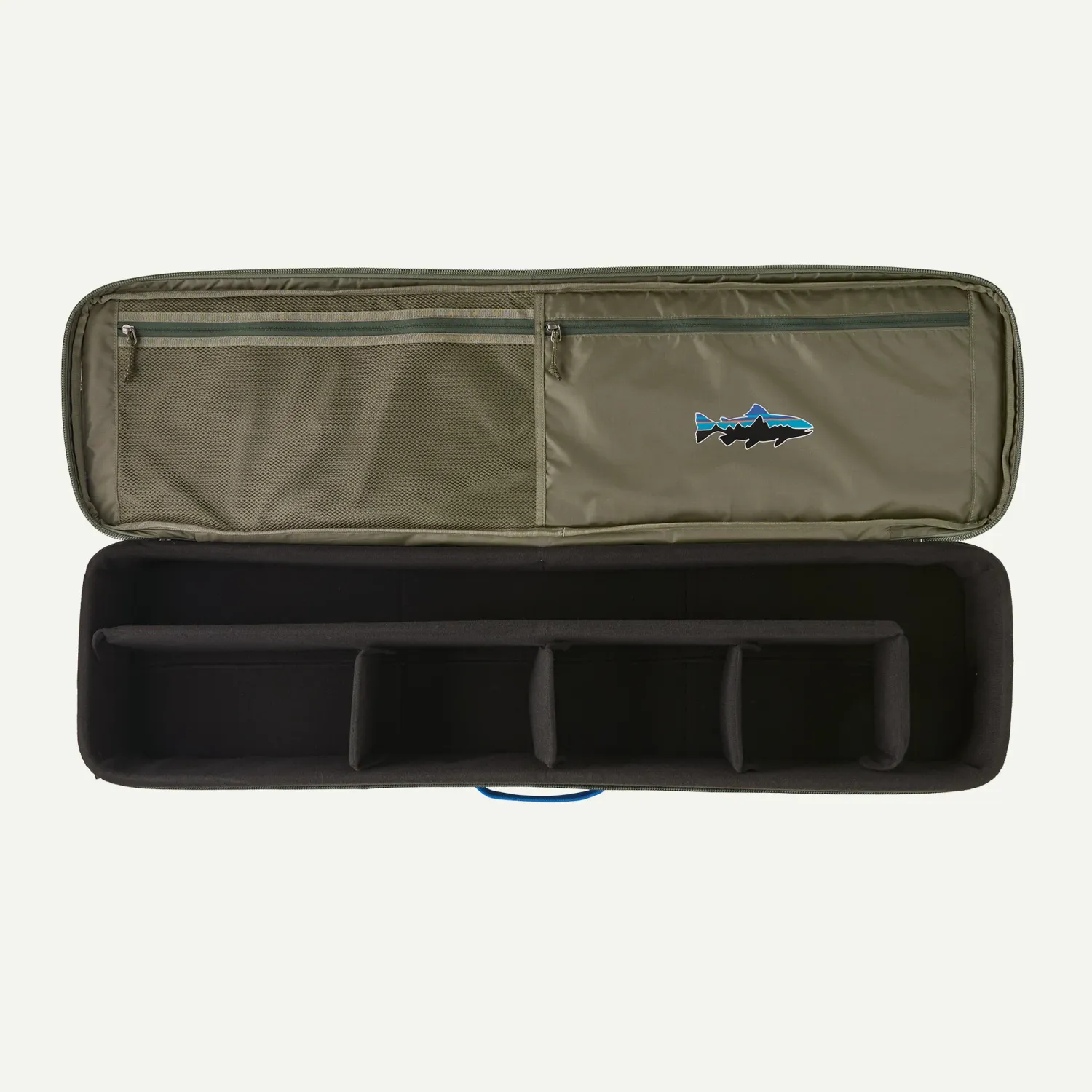 Patagonia Black Hole Rod Case - Basin Green w Fitz Trout