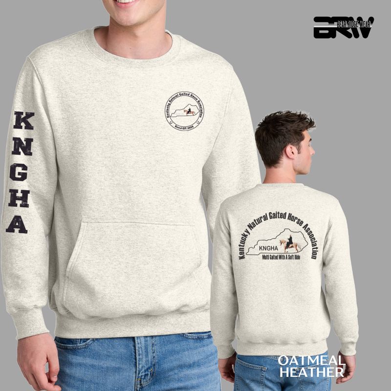KNGHA Kangaroo Pocket Crewneck Black