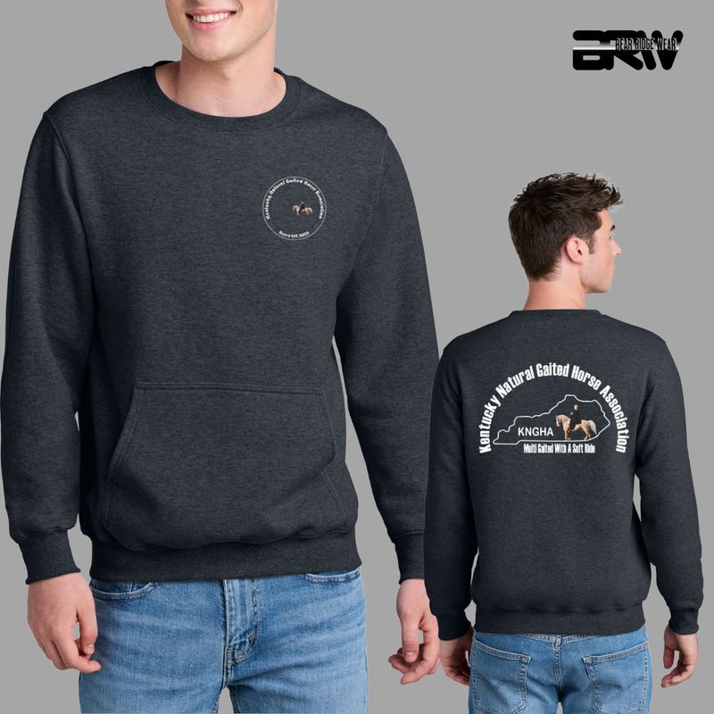 KNGHA Kangaroo Pocket Crewneck White