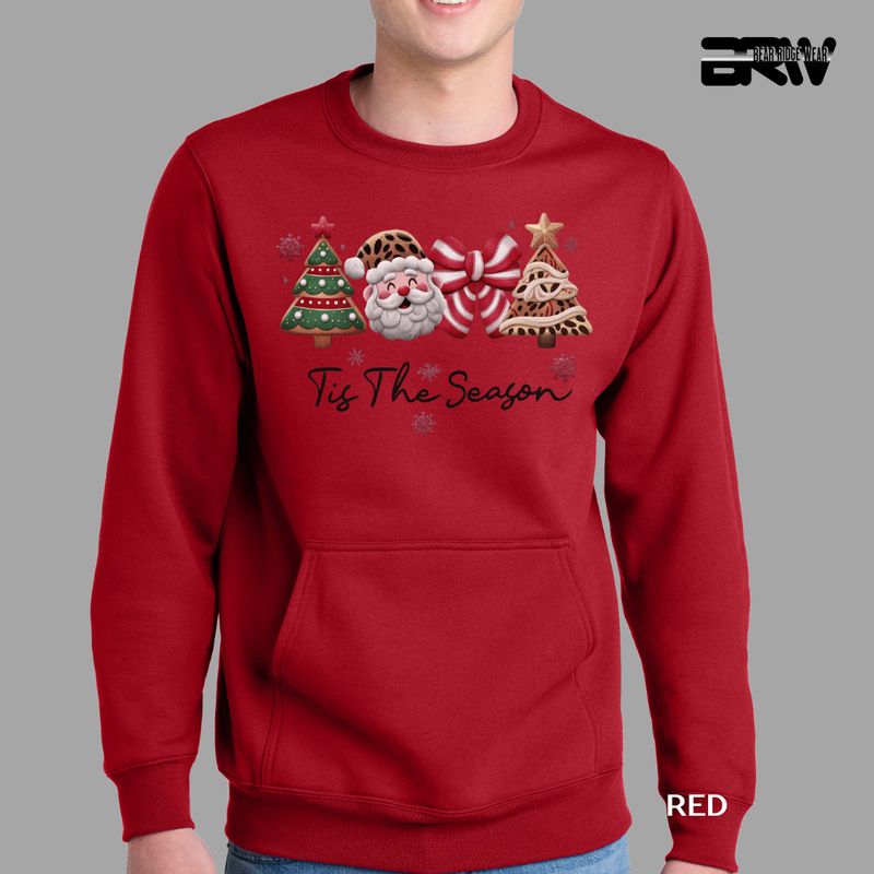 &#39;Tis the season yarn&#39; Kangaroo Pocket Christmas Crewneck