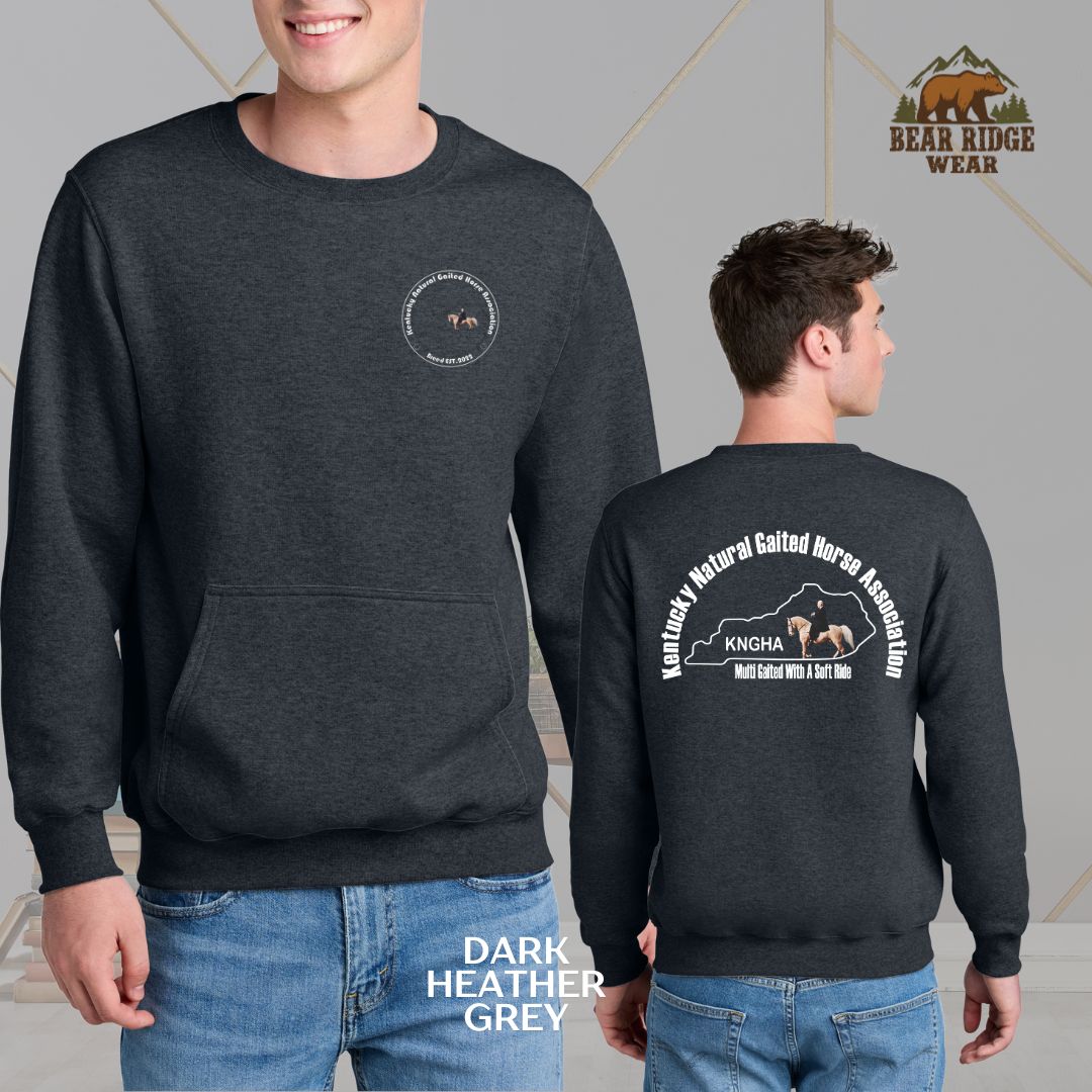 KNGHA Kangaroo Pocket Crewneck Black