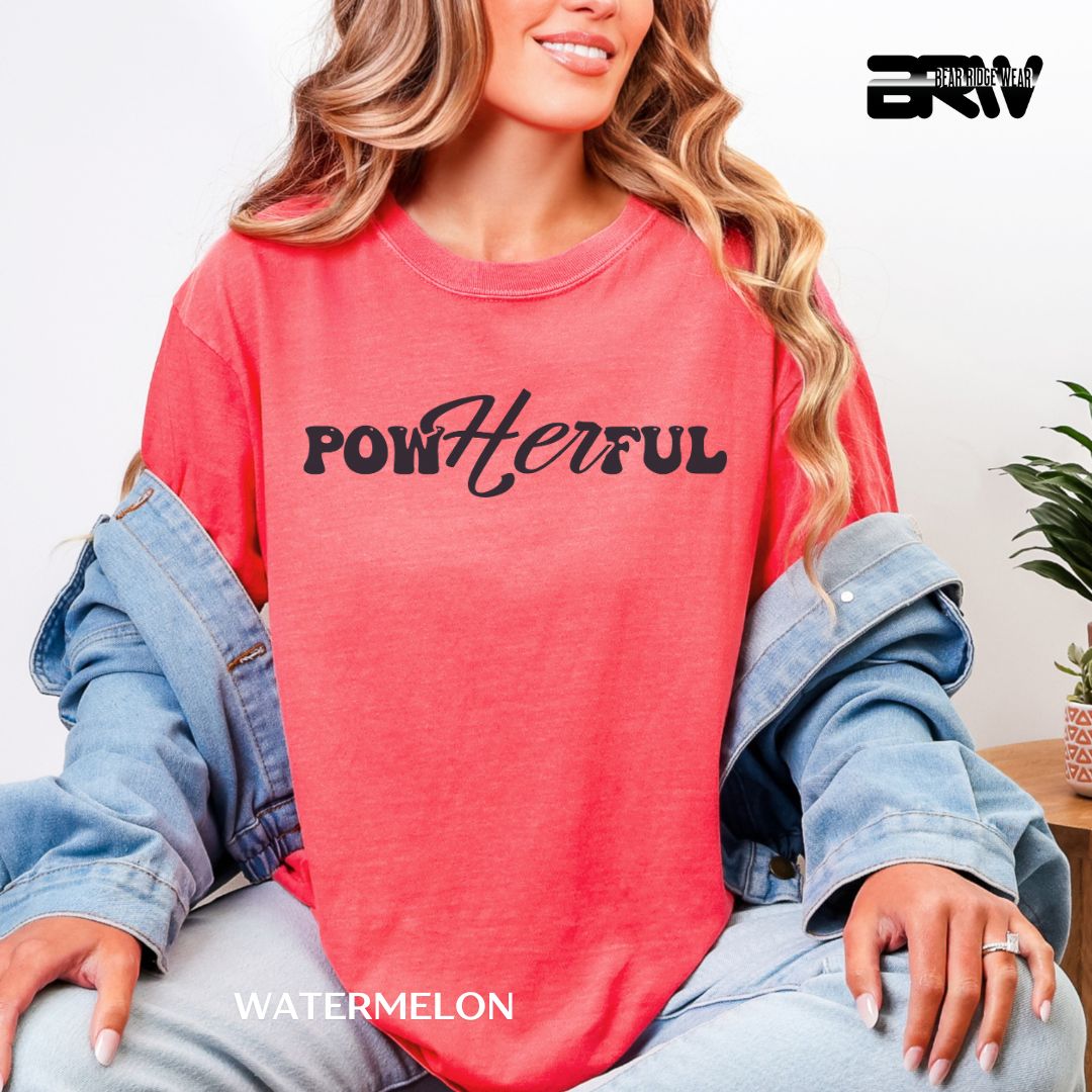 'PowHERful-Black' Faith Tee