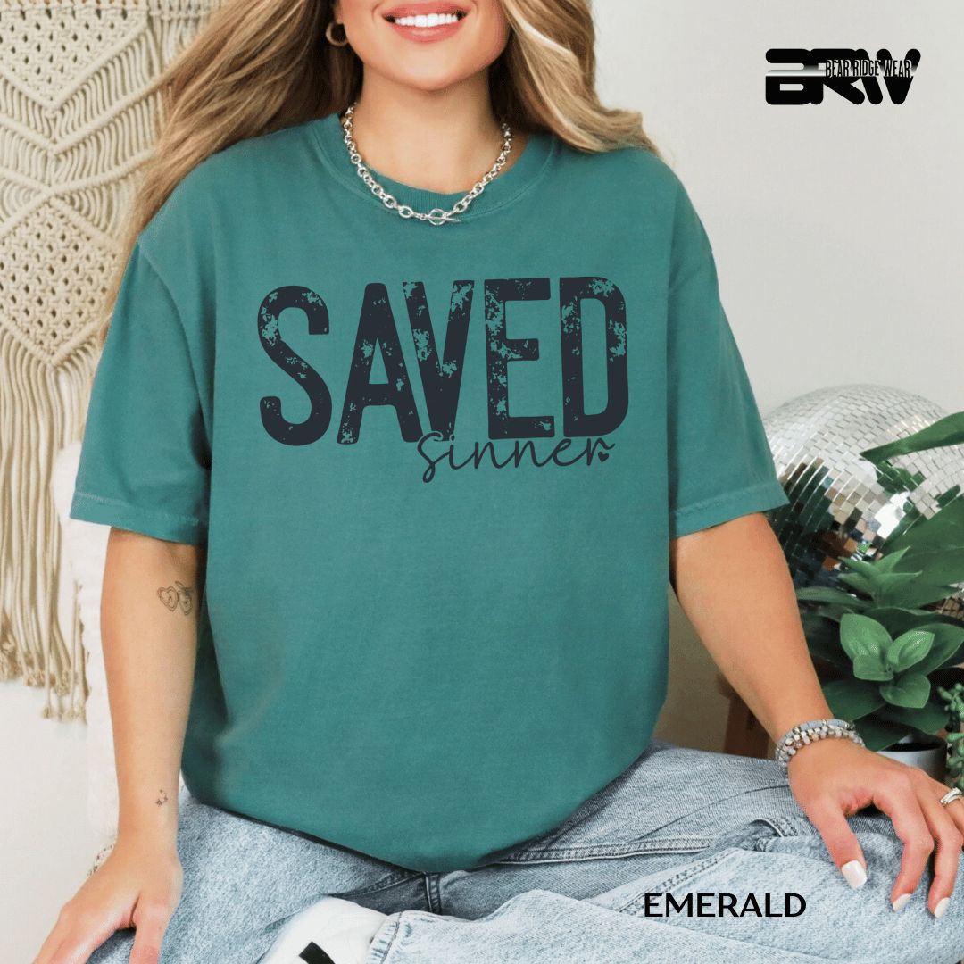 'Saved Sinner' Faith Tee