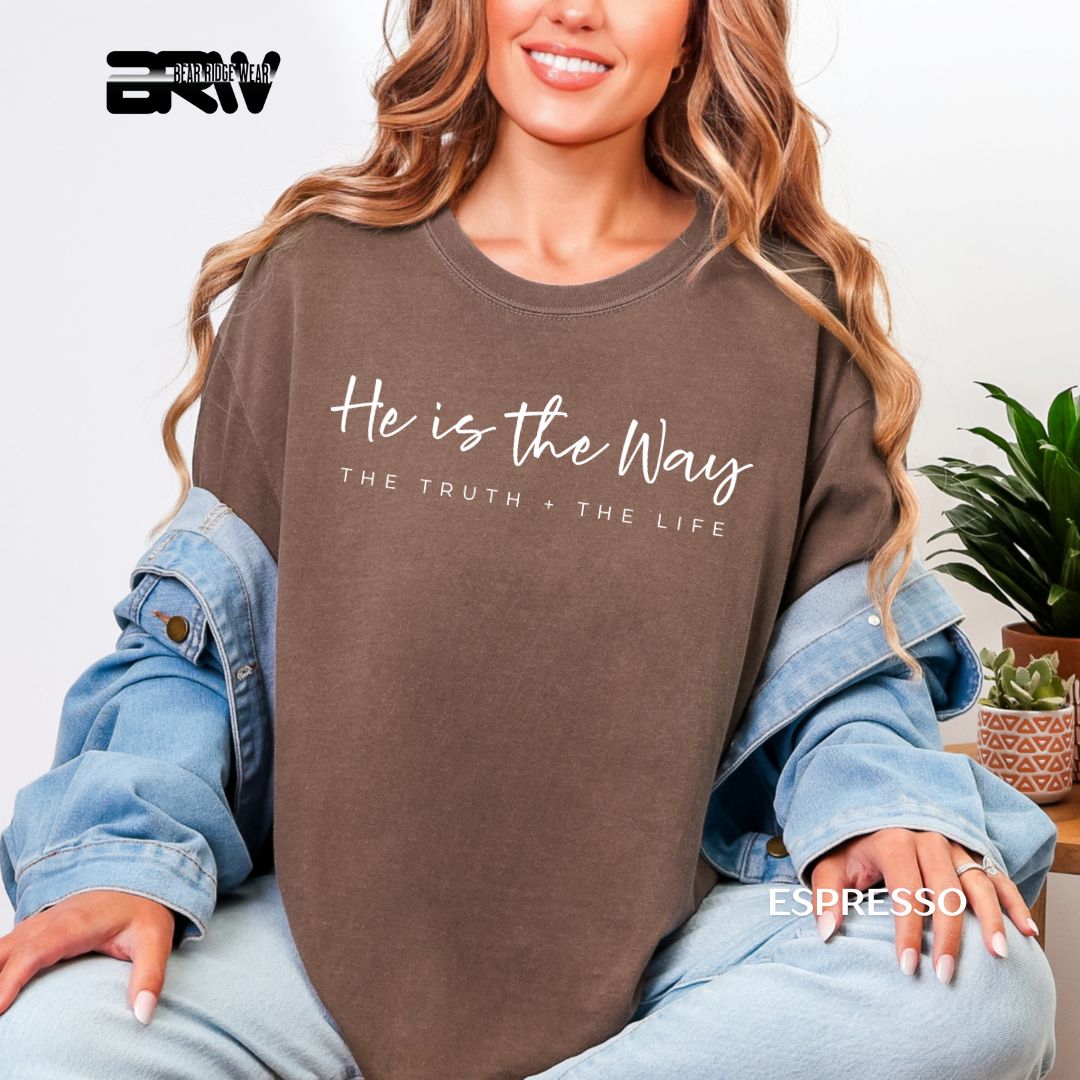 'He Is The Way-White' Faith Tee