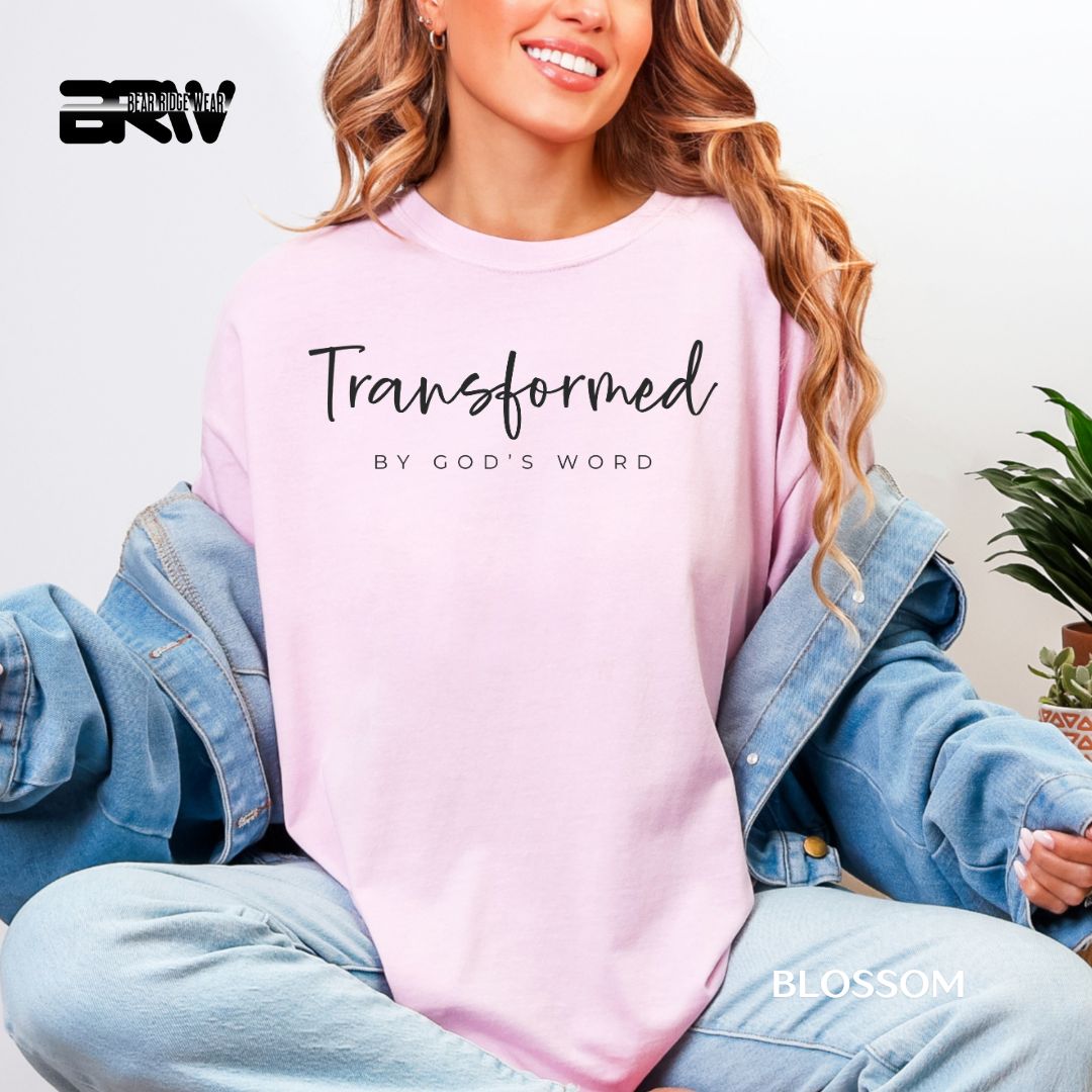 'Transformed-Black' Faith Tee