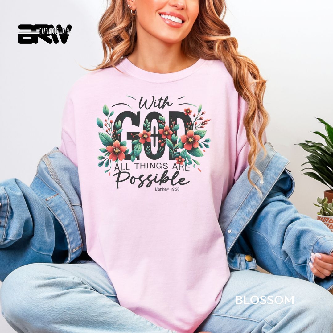 'With God' Faith Tee