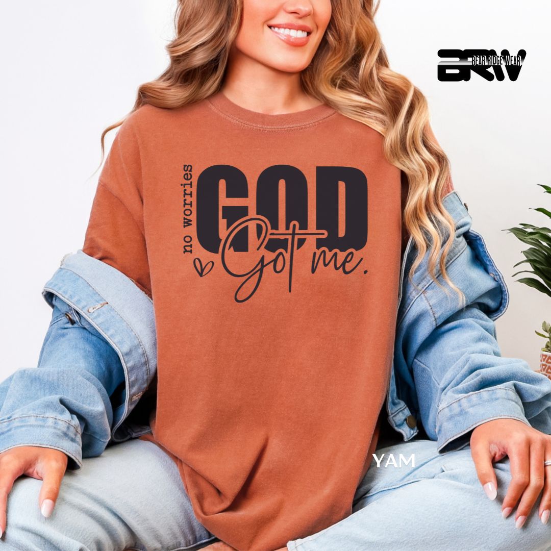 'No Worries' Faith Tee, Color: Yam, Size: 2XL