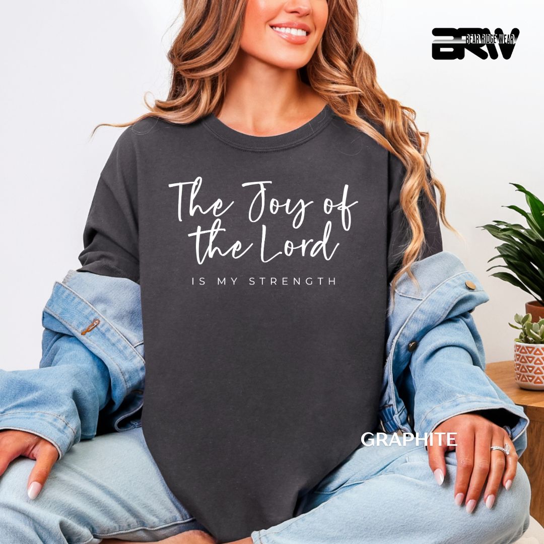 'Joy Of The Lord-White' Faith Tee