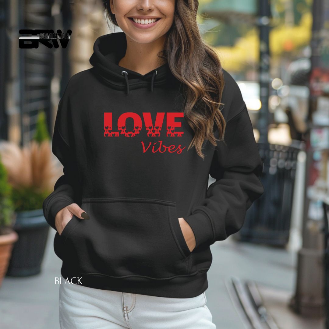 'Love Vibes-Red' Valentine's Day Hoodies