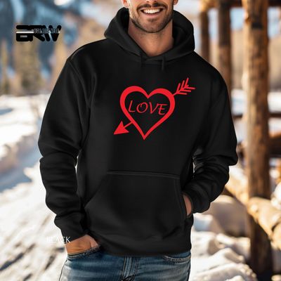 'Love -Heart Arrow' Valentine's Day Hoodies