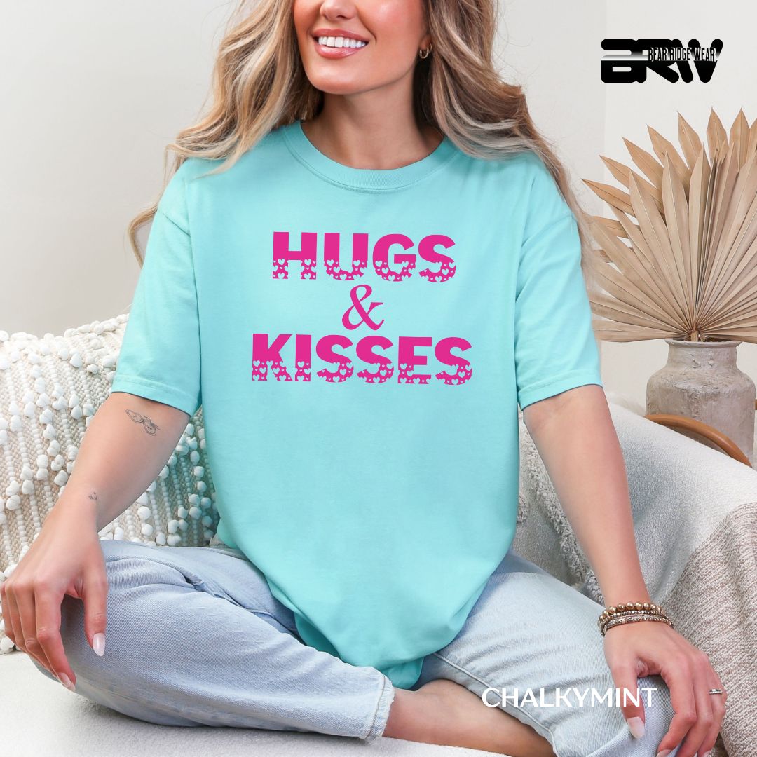 'Hugs and Kisses-Pink' Valentines Tee