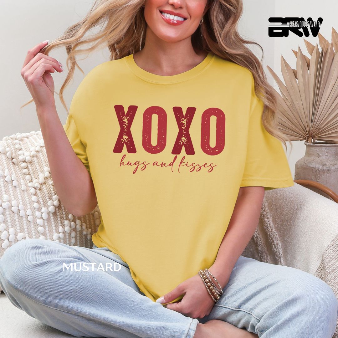 'XOXO Hugs &amp; Kisses' Valentines Tee