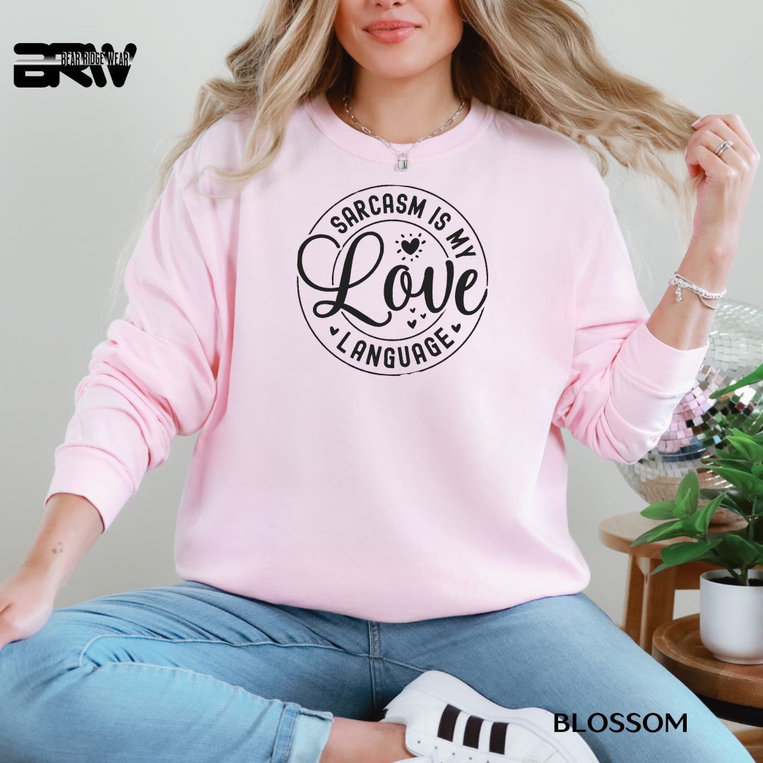 'Sarcasm my Love Language' Long-sleeve Valentine's Day Tee