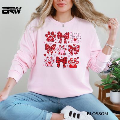 'Dog Coquette'  Long-sleeve Valentine's Day Tee