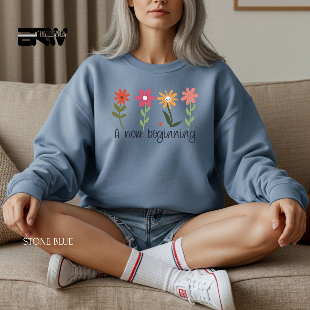 'A New Beginning' Spring Crewneck Sweatshirt