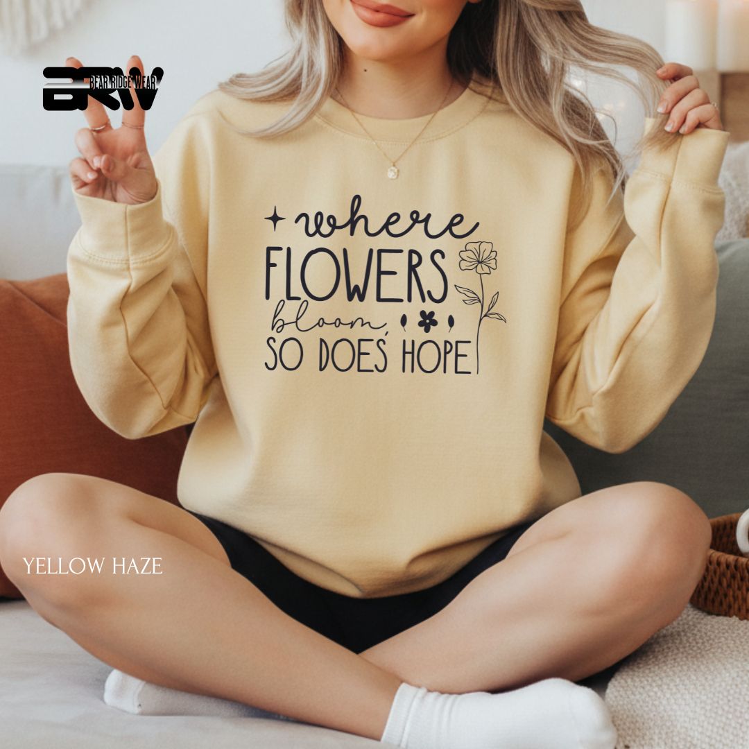Where Flowers Bloom' Spring Crewneck Sweatshirt