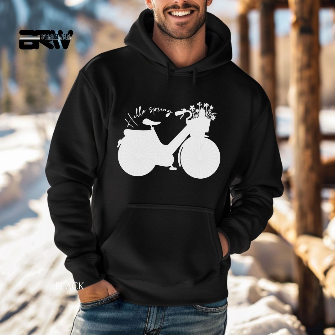 Hello Spring-Bicycle' Spring Hoodie