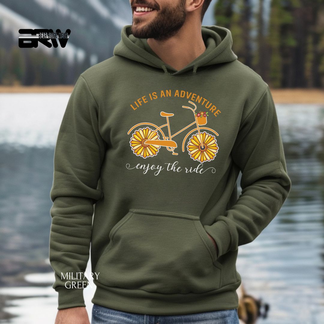 Life Is An Adventure-Bicycle' Spring Hoodie