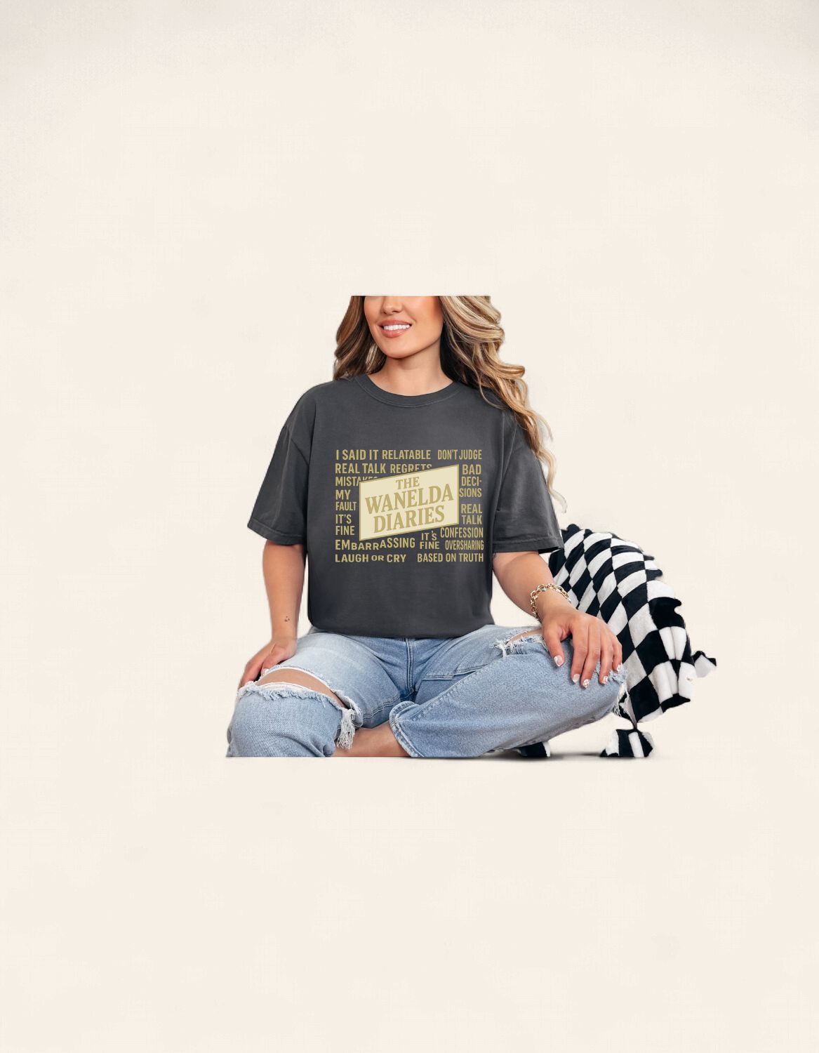 The Wanelda Dairies, Color: Graphite, Size: S