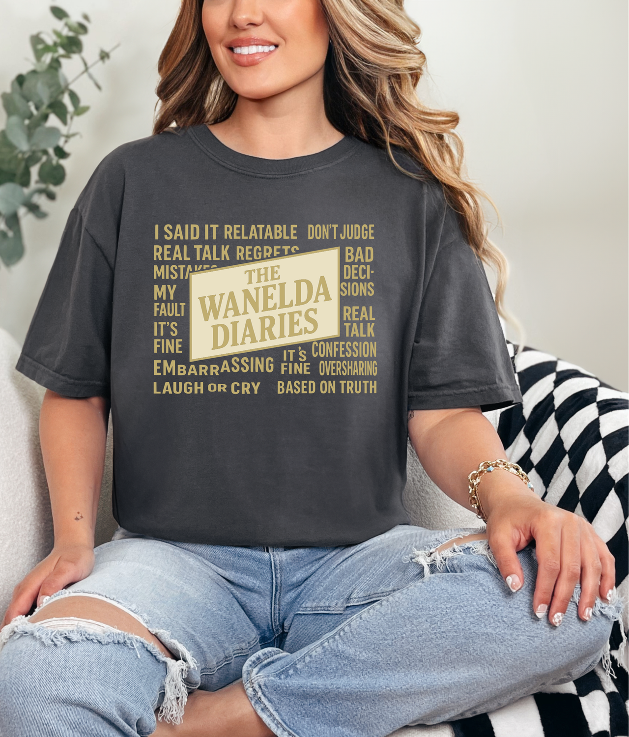 The Wanelda Dairies, Color: Graphite, Size: S