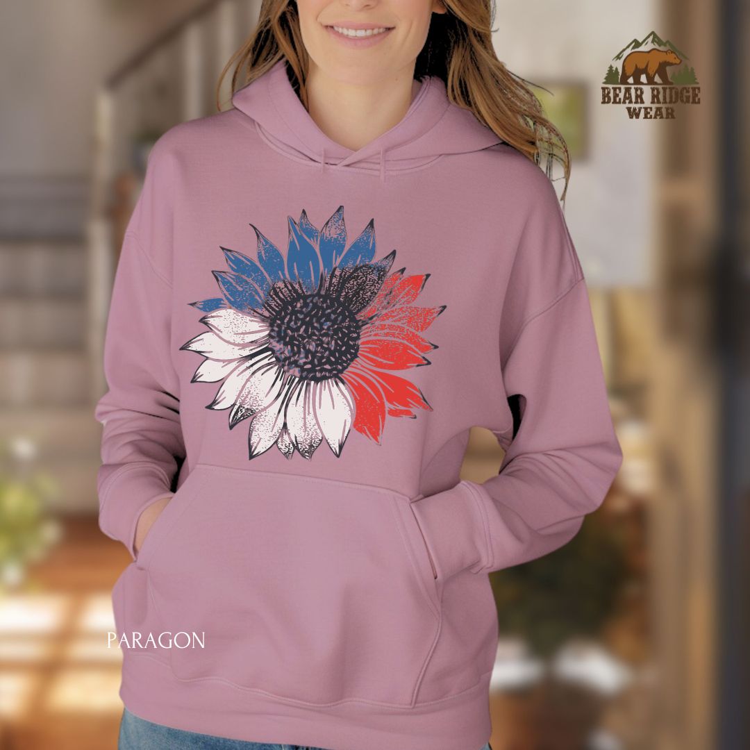 Sunflower' Patriotic Hoodie