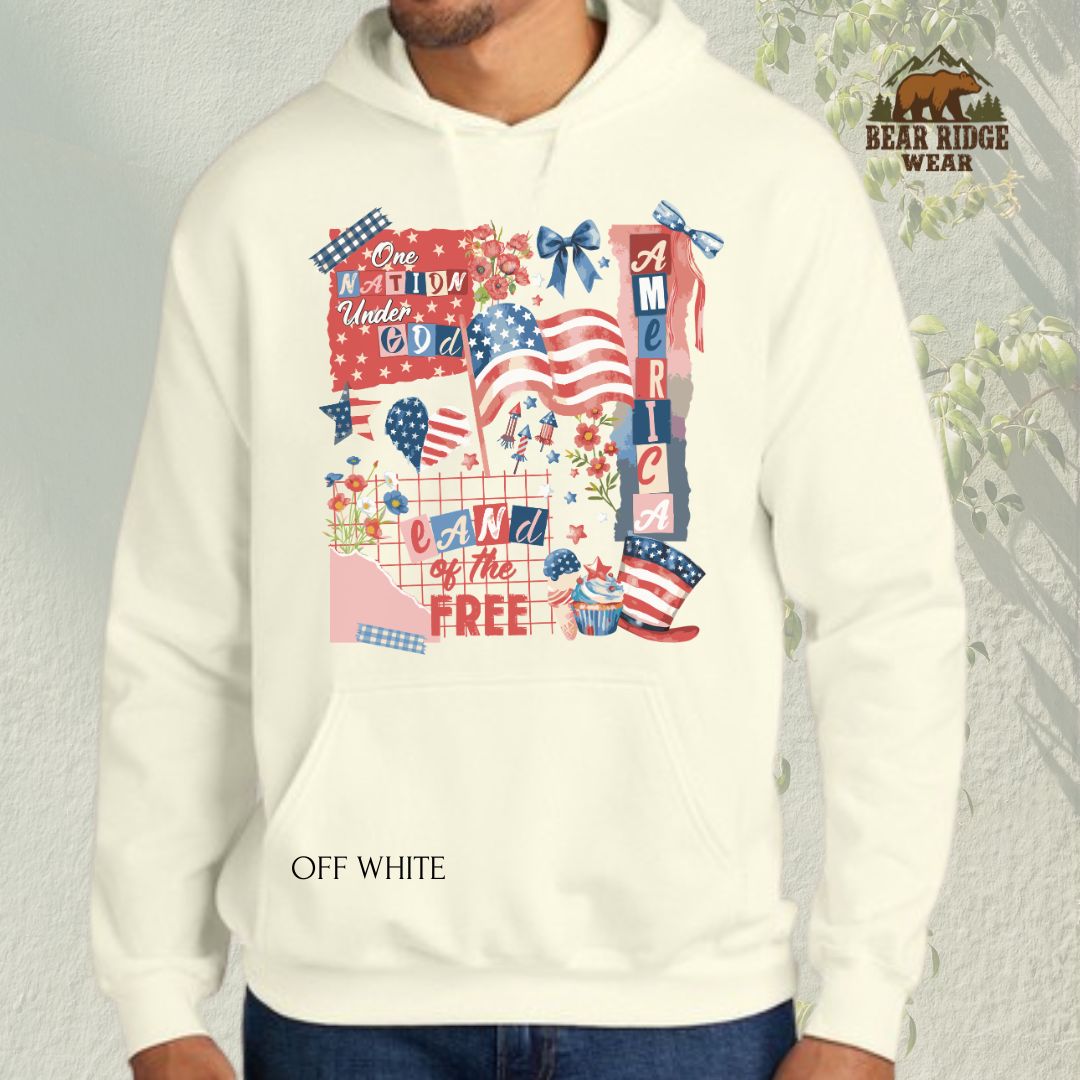 America-One Nation' Patriotic Hoodie