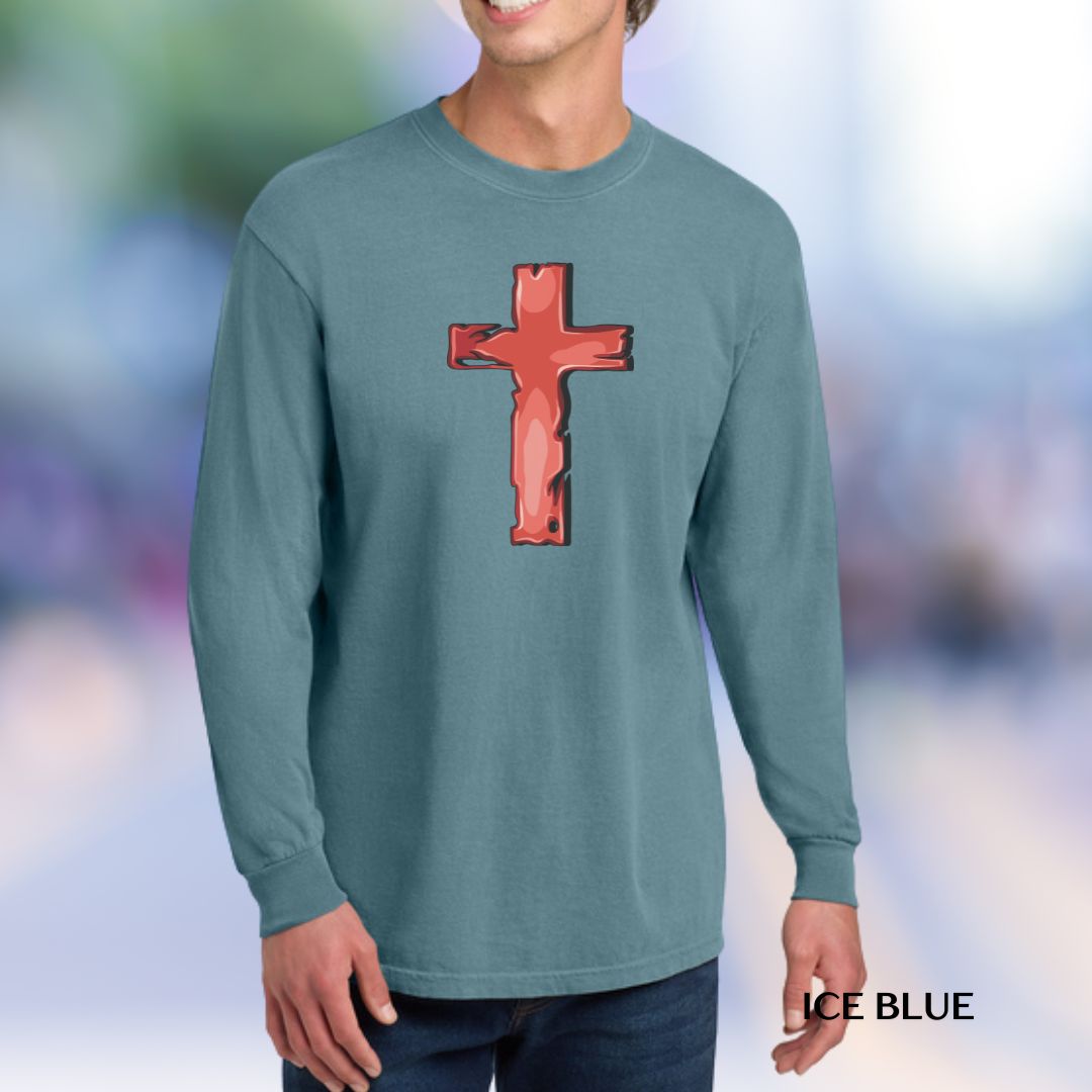 Cross-Red' Faith Long-Sleeve Tee