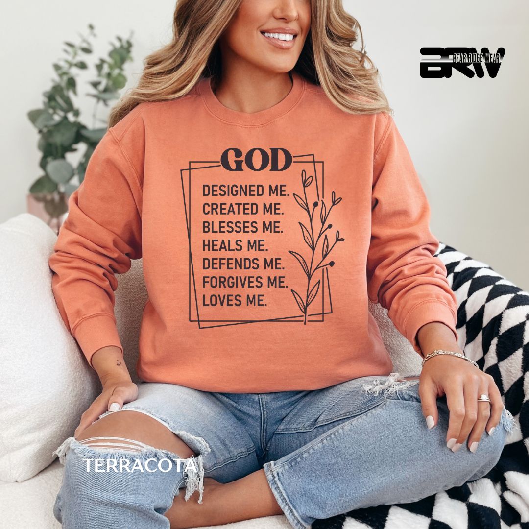 God Designed Me' Faith Long-Sleeve Tee