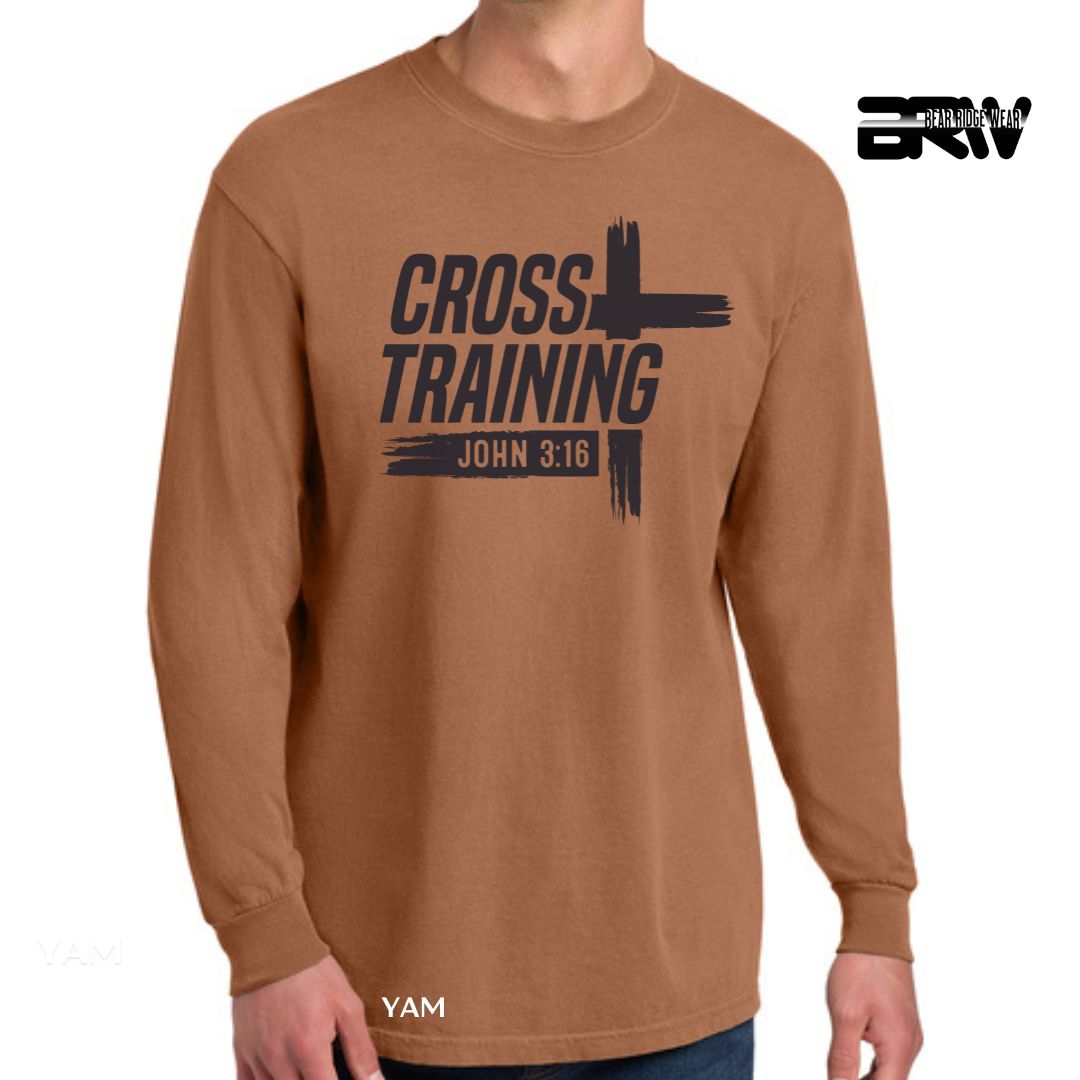Cross Training John 3-16' Faith Long-Sleeve Tee, Color: Yam, Size: 2XL