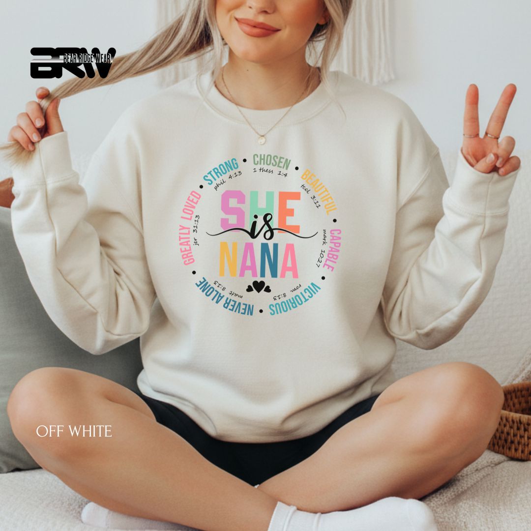 She is Nana' Mother's Day  Crewneck Sweatshirt