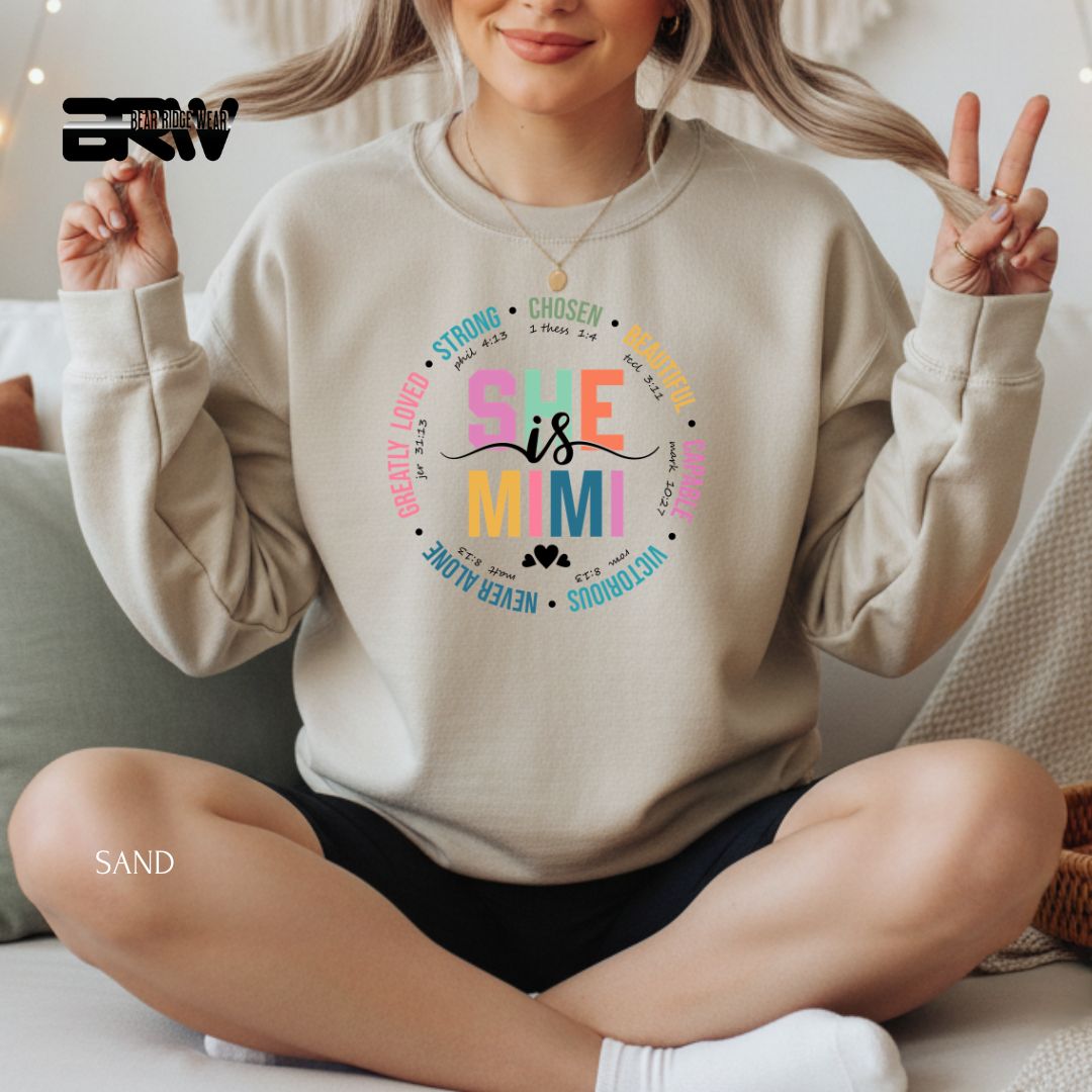 She is MiMi' Mother's Day Crewneck Sweatshirt