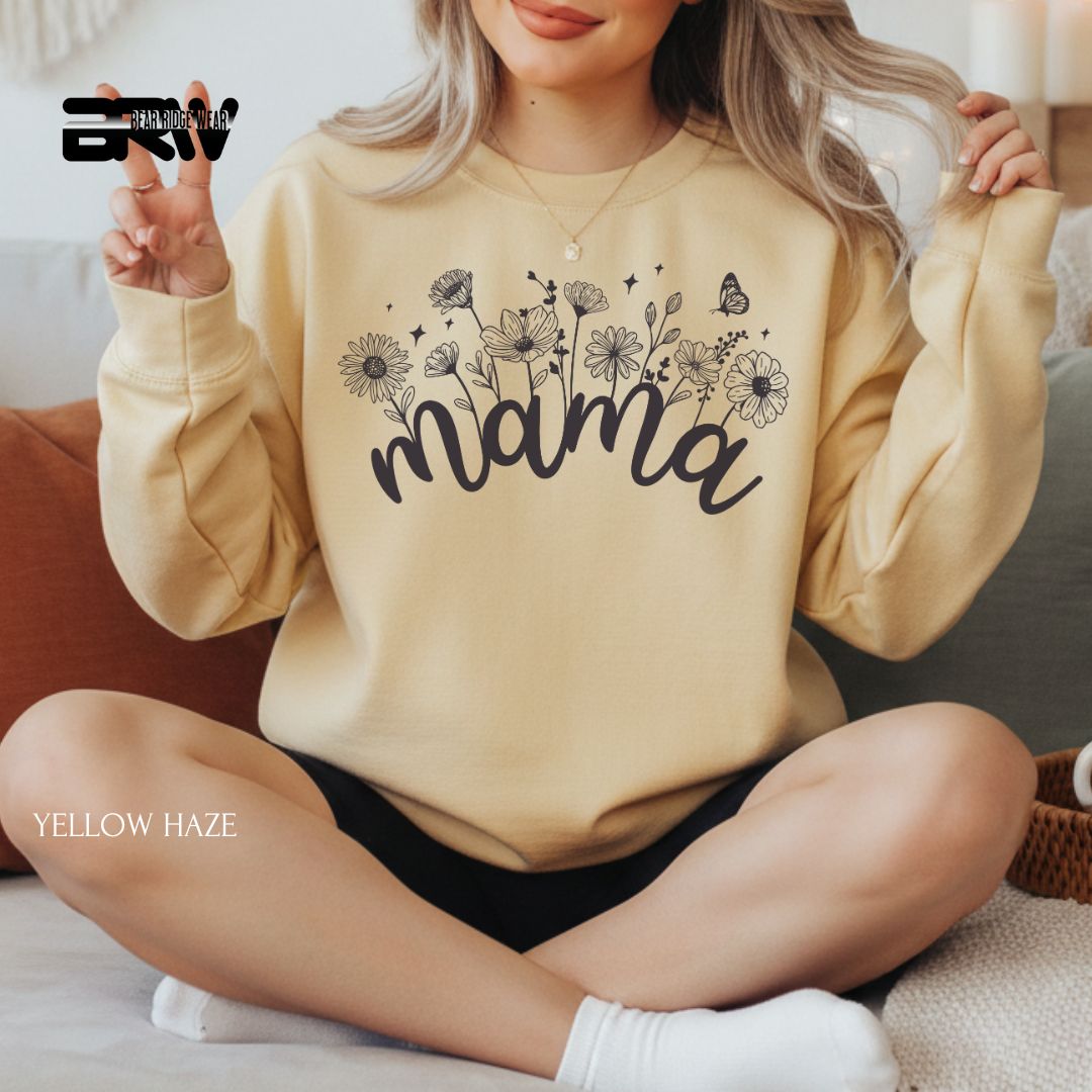 Mama Flowers' Mother's Day Crewneck Sweatshirt
