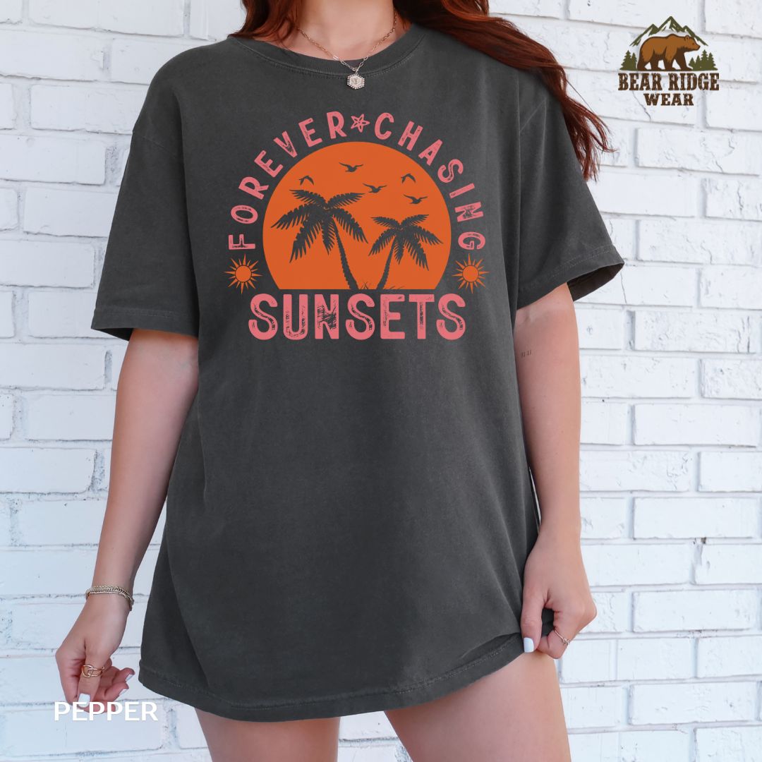 Forever Chasing Sunsets' Summer T-shirt