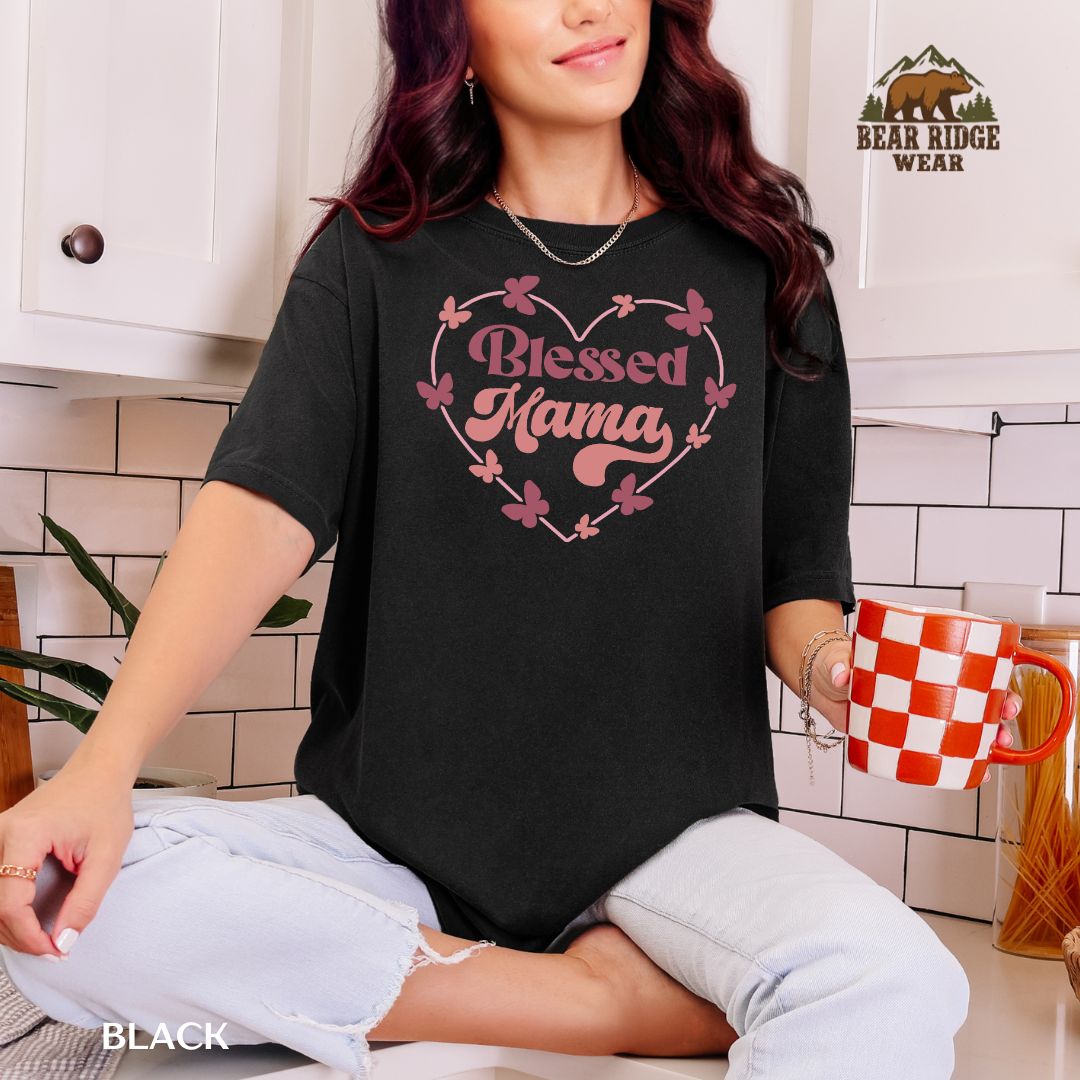 Blessed Mama-Heart' Mother's Day T-Shirt