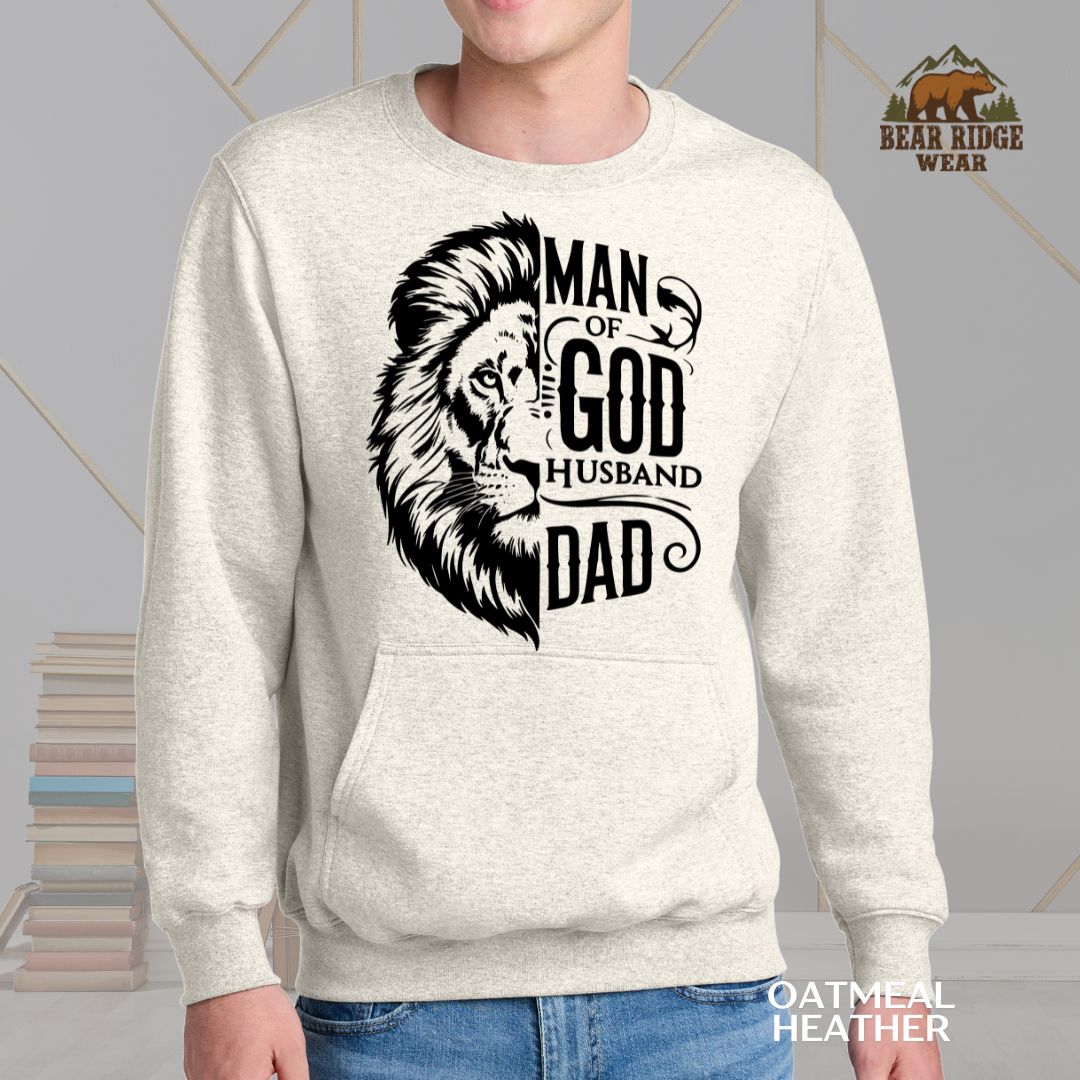 Man Of God' Father's Day Kangaroo Crew