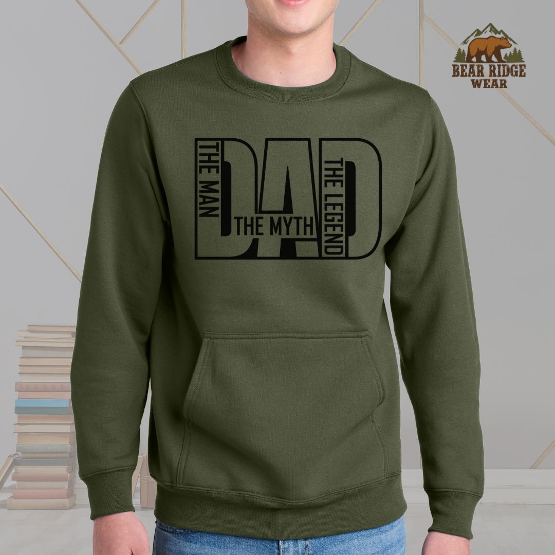 Dad-Man Myth Legend' Father's Day Kangaroo Crew