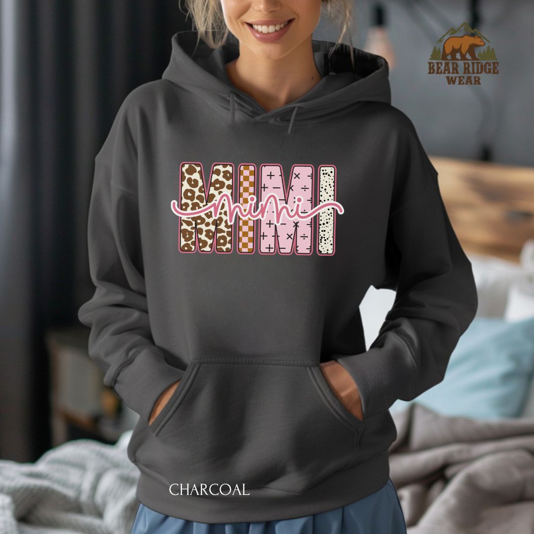 Mimi' Mother's Day Hoodie, Color: Charcoal, Size: 2XL