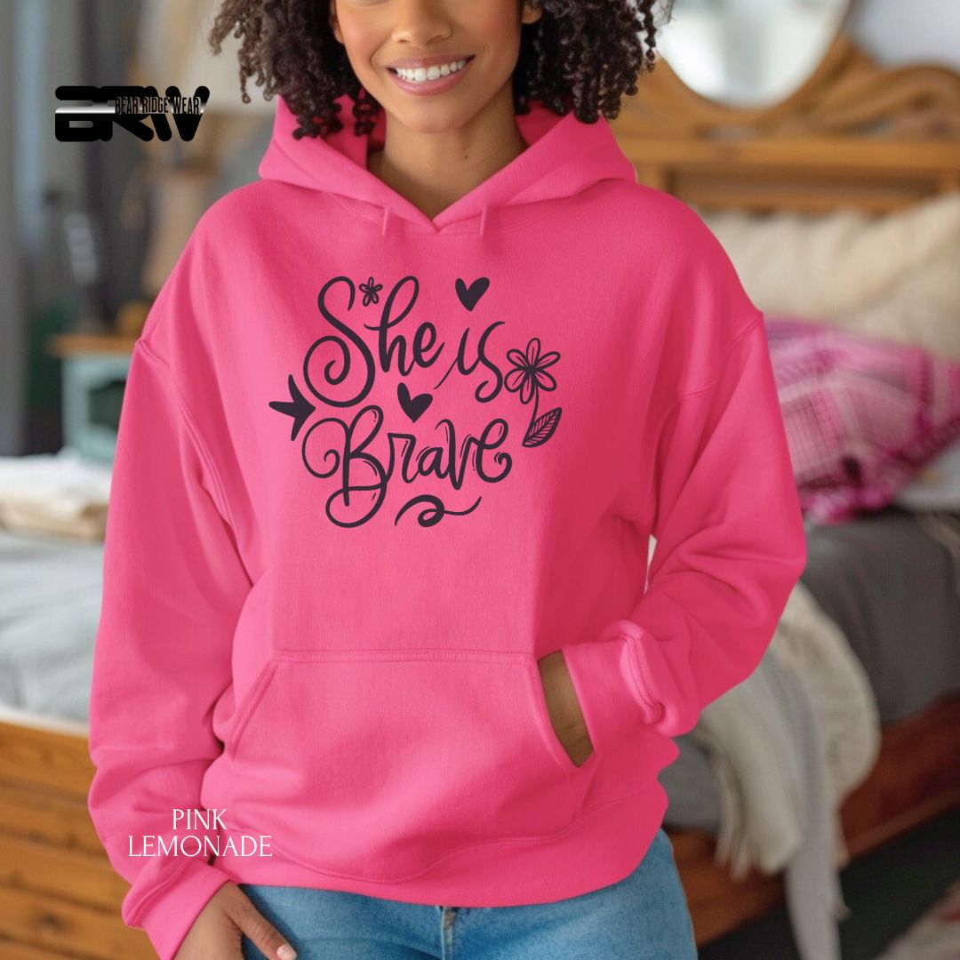 She Is Brave' Mother's Day Hoodie