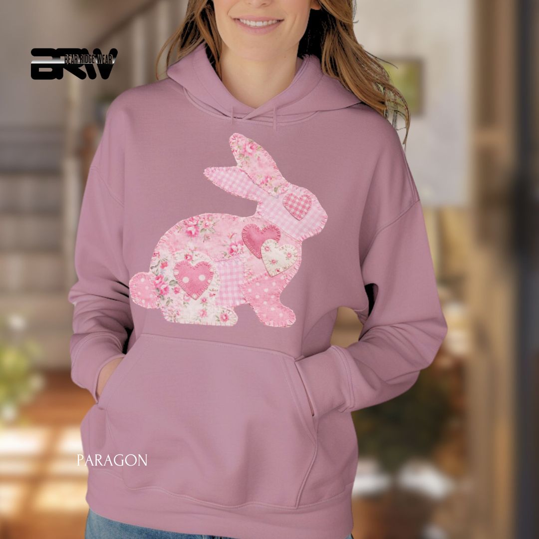 Patchwork Rabbit' Spring Hoodie