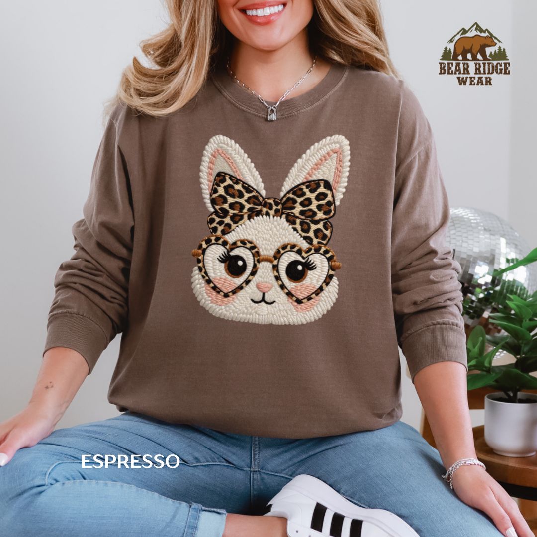 Leopard Bunny' Spring Long-Sleeve Tee