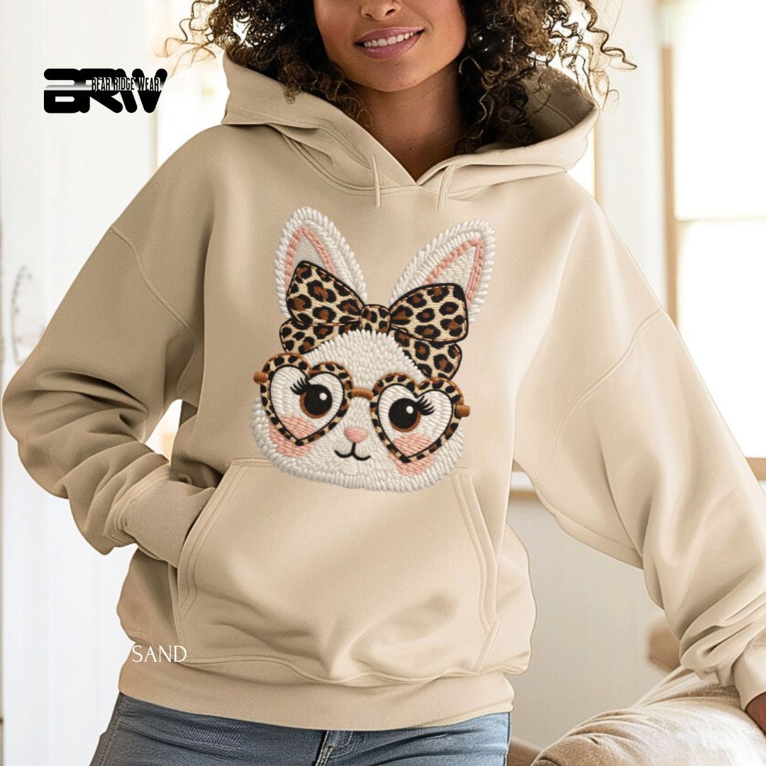 Leopard Bunny' Spring Hoodie