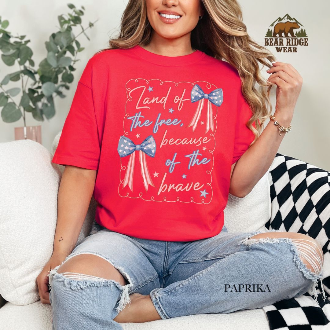 Land of the Free-Bows' Patriotic T-Shirts