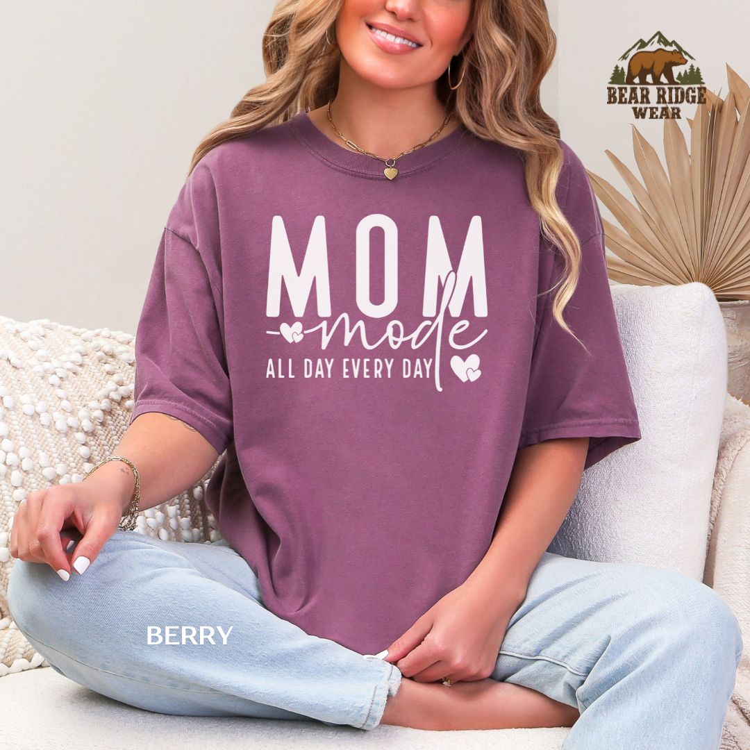 Mom Mode-White' Mother's Day T-Shirt