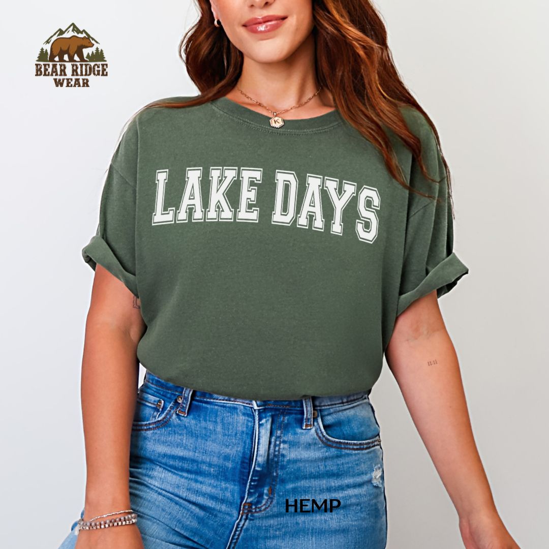 Lake Days-White' Summer T-shirt
