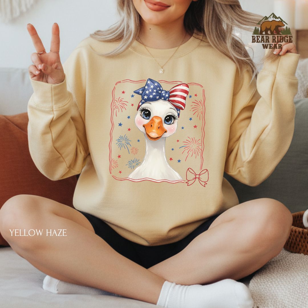 Goose Girl' Patriotic Crewneck Sweatshirt