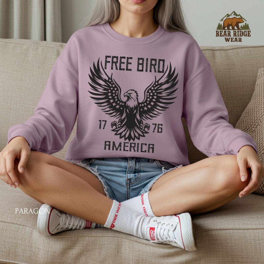 Free Bird-1776' Patriotic Crewneck Sweatshirt