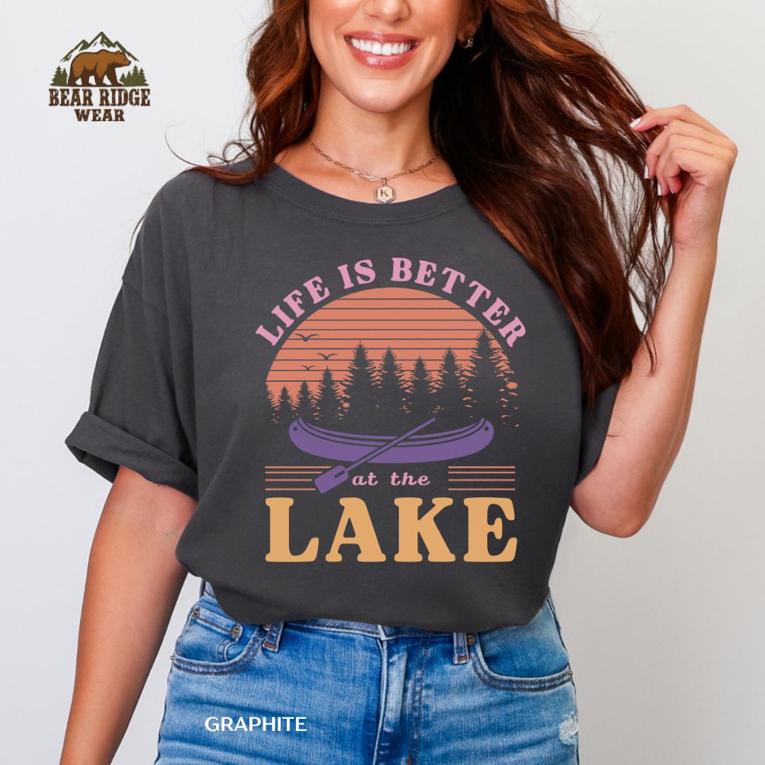 Life Is Better At The Lake' Summer T-shirt