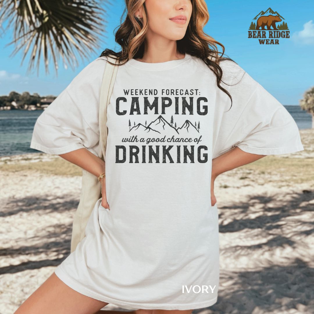 Weekend Forecast-Camping' Summer T-shirt