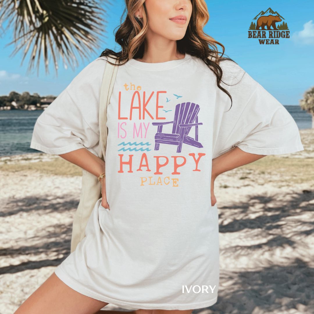 Lake-Happy Place' Summer T-shirt